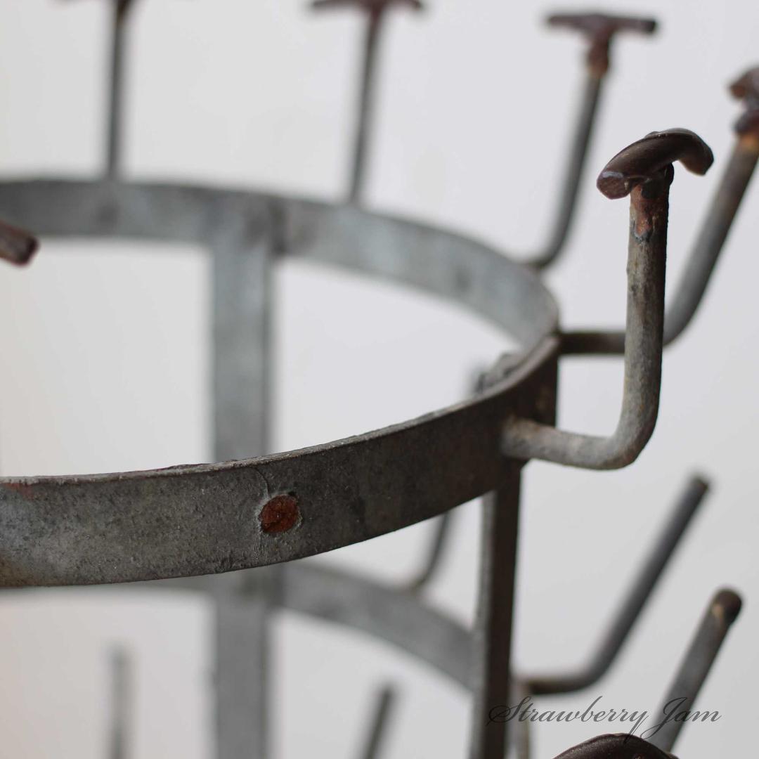 L2610-247 英国アンティーク ガーデニング アイアン ボトルラック