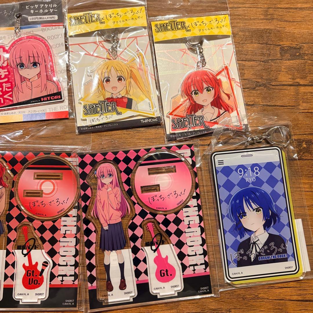 ぼっち・ざ・ろっく　アクリアルスタンド&アクリルキーホルダーホルダー　8点セット