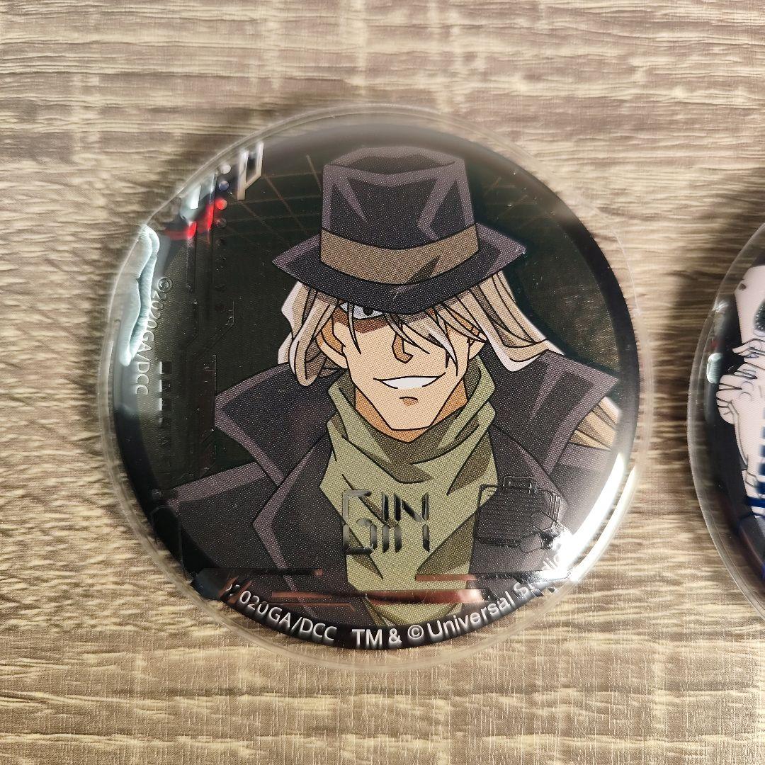 ユニバ USJ 名探偵コナン ジン＆怪盗キッド 缶バッジ 2個セット - メルカリ