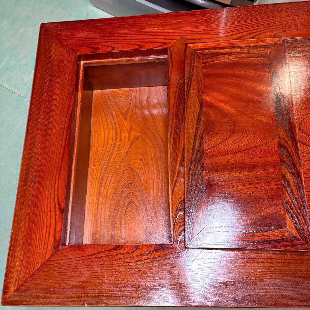 関西火鉢 長火鉢 欅 囲炉裏 ローテーブル けやき 木製 和家具 囲炉裏座卓