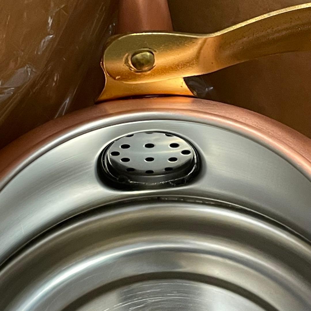 CS-020 千歳　純銅　木柄ベル型ケトル２．０Ｌ