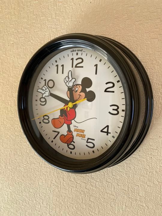 ニコアンド ミッキー 掛け時計 時計