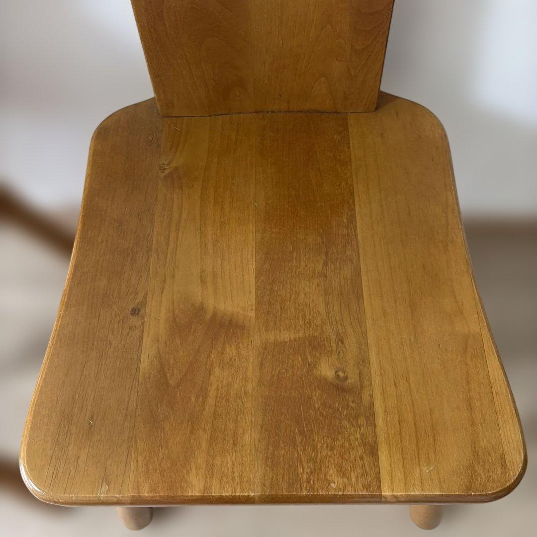 【レトロ】木製ダイニングチェア 2脚セット