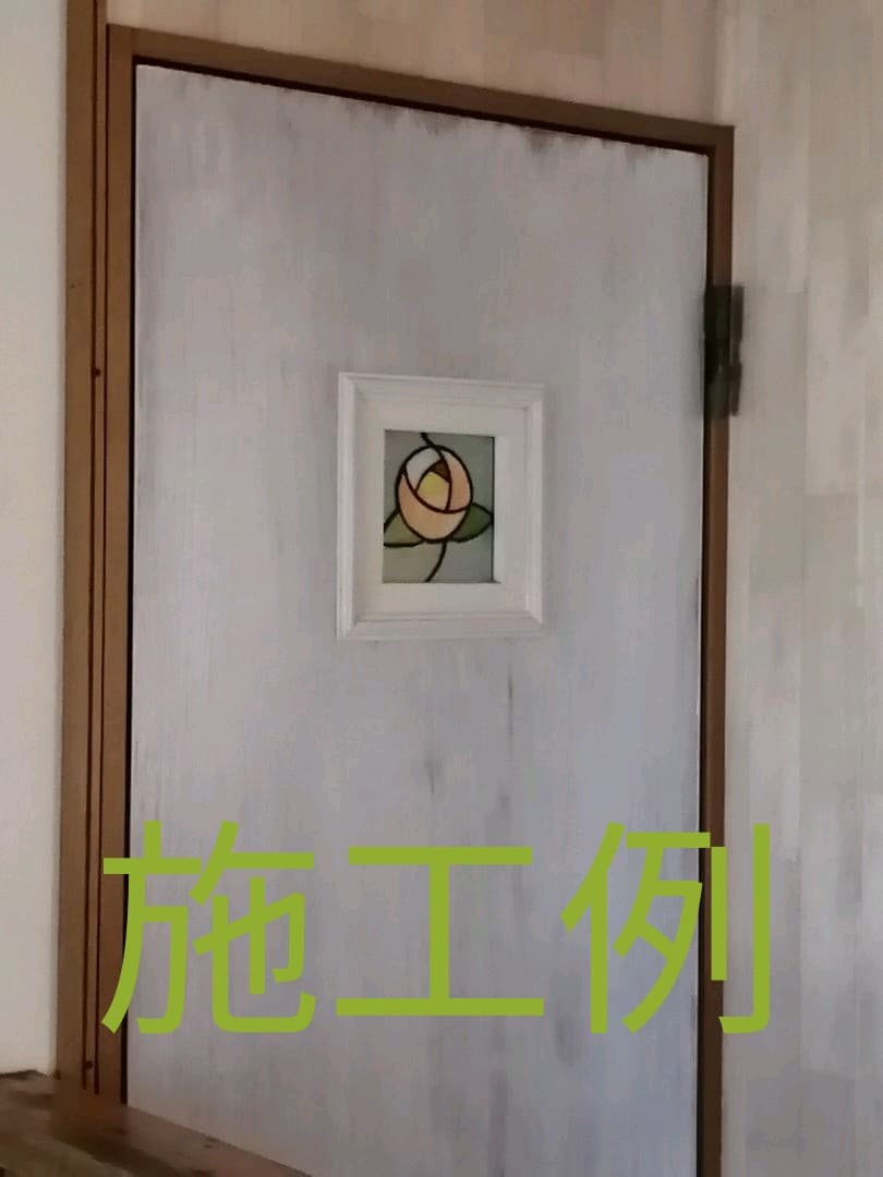 ステンドグラス　まるバラ