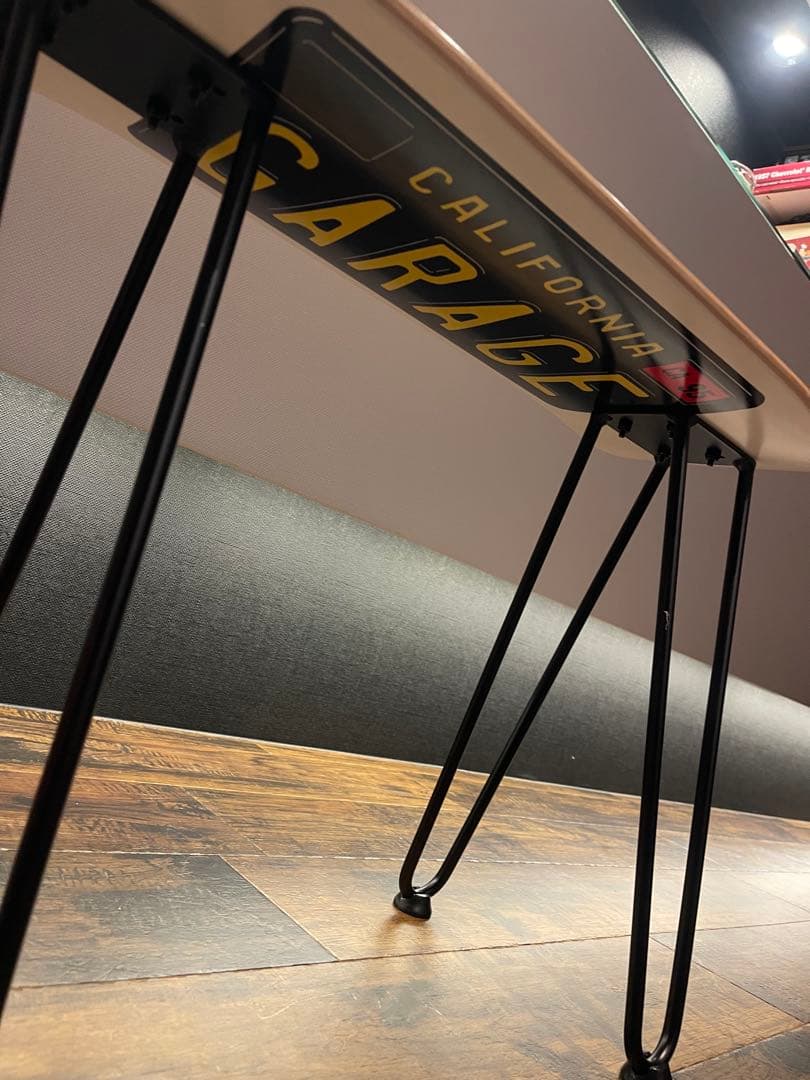 カリフォルニアナンバープレート アウトドアテーブル スケボーテーブル