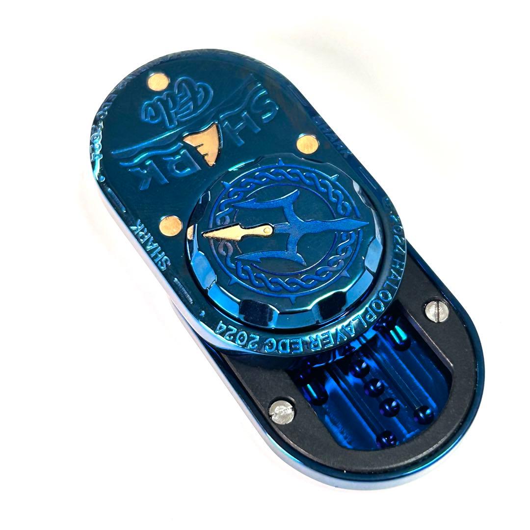 新品未使用 フィジェットトイ スライダー EDC サメ シャーク ブルー