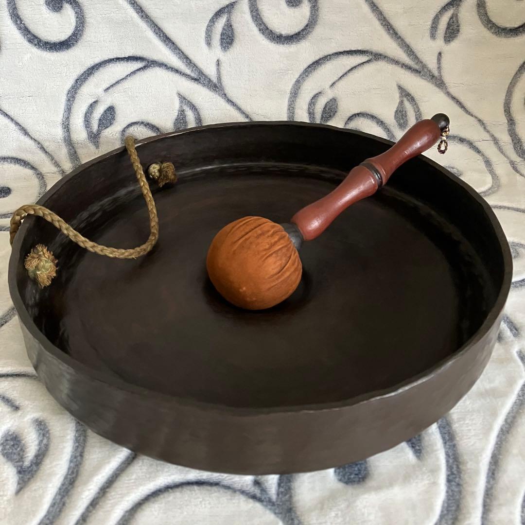 茶道具 銅鑼 ドラ ばち付 - メルカリ