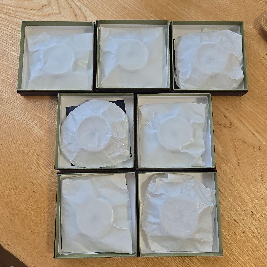 【未使用】サザエさん展(55周年・50周年) 九谷焼　豆皿7枚セット