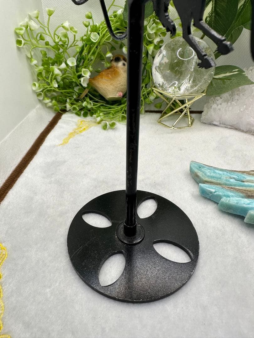 ブルーアラゴナイトユニコーン♡羽♡No.160