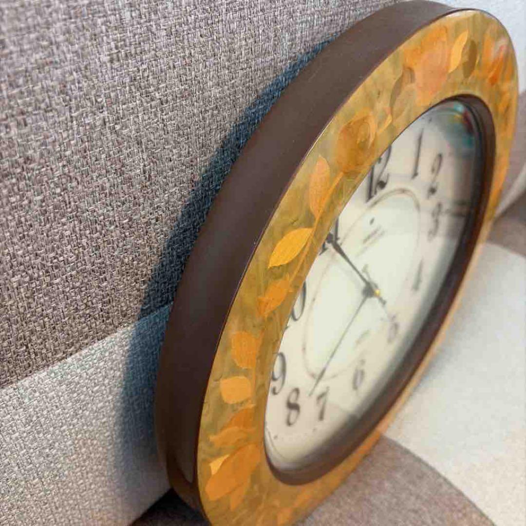 セイコー プレミアム 電波掛時計木象嵌 LS219M アンティーク