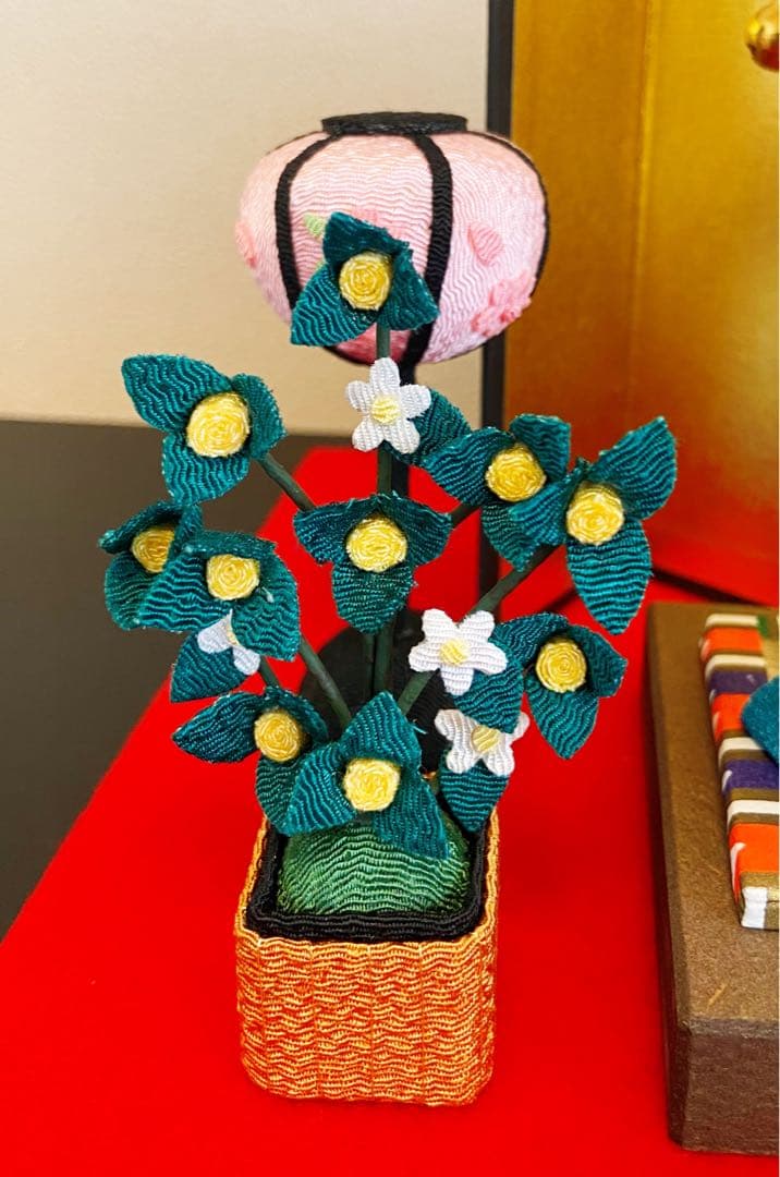 ちりめん細工雛人形と吊るし飾りセット