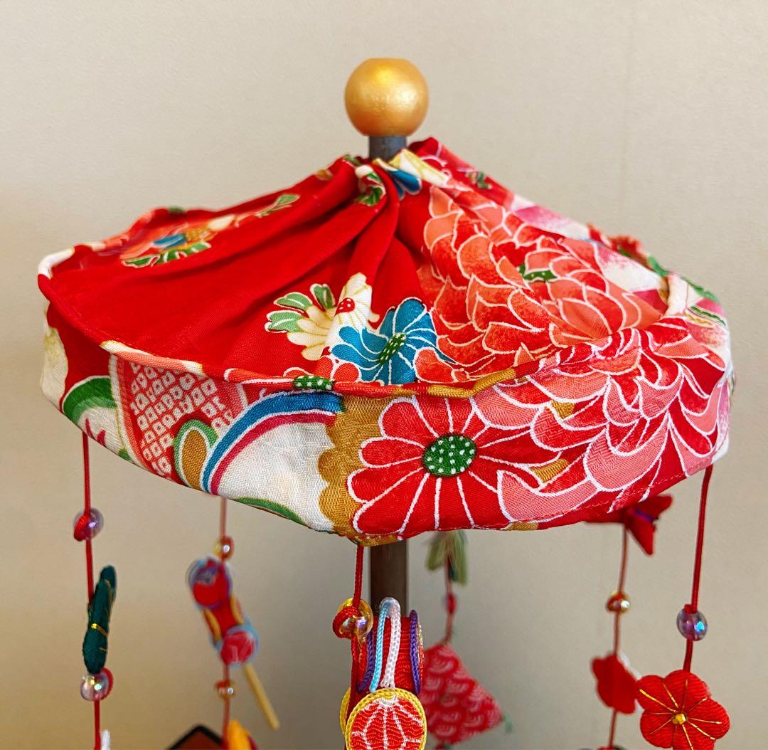 ちりめん細工雛人形と吊るし飾りセット