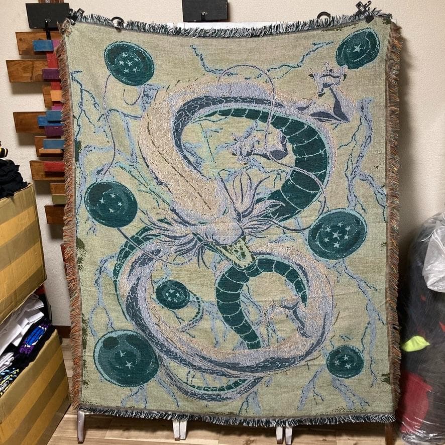 BNQF アニメ ラグ タペストリー ビンテージ ドラゴンボール 神龍 キャラ