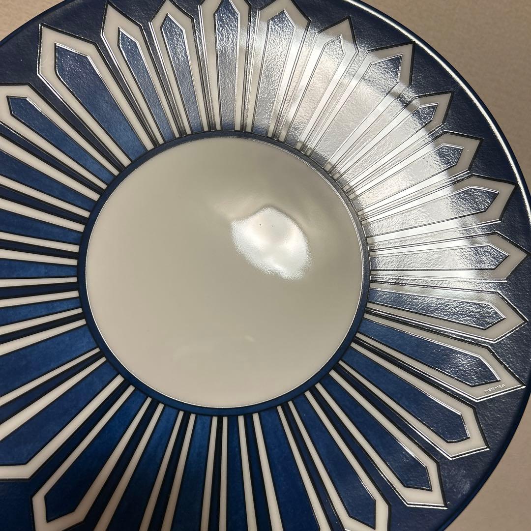 エルメス　ブルーダイユール　ディナープレート　27.5cm