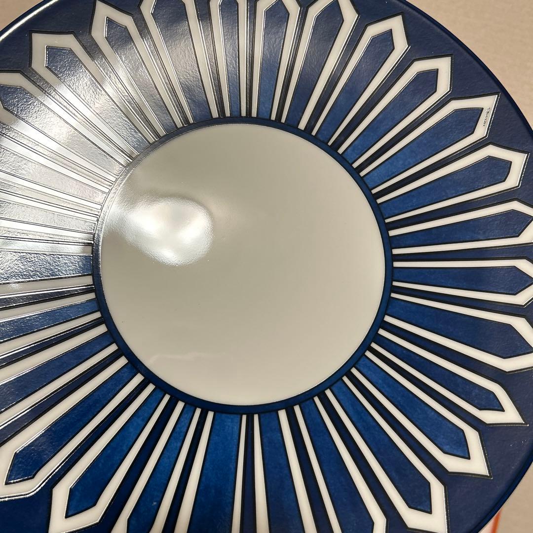 エルメス　ブルーダイユール　ディナープレート　27.5cm