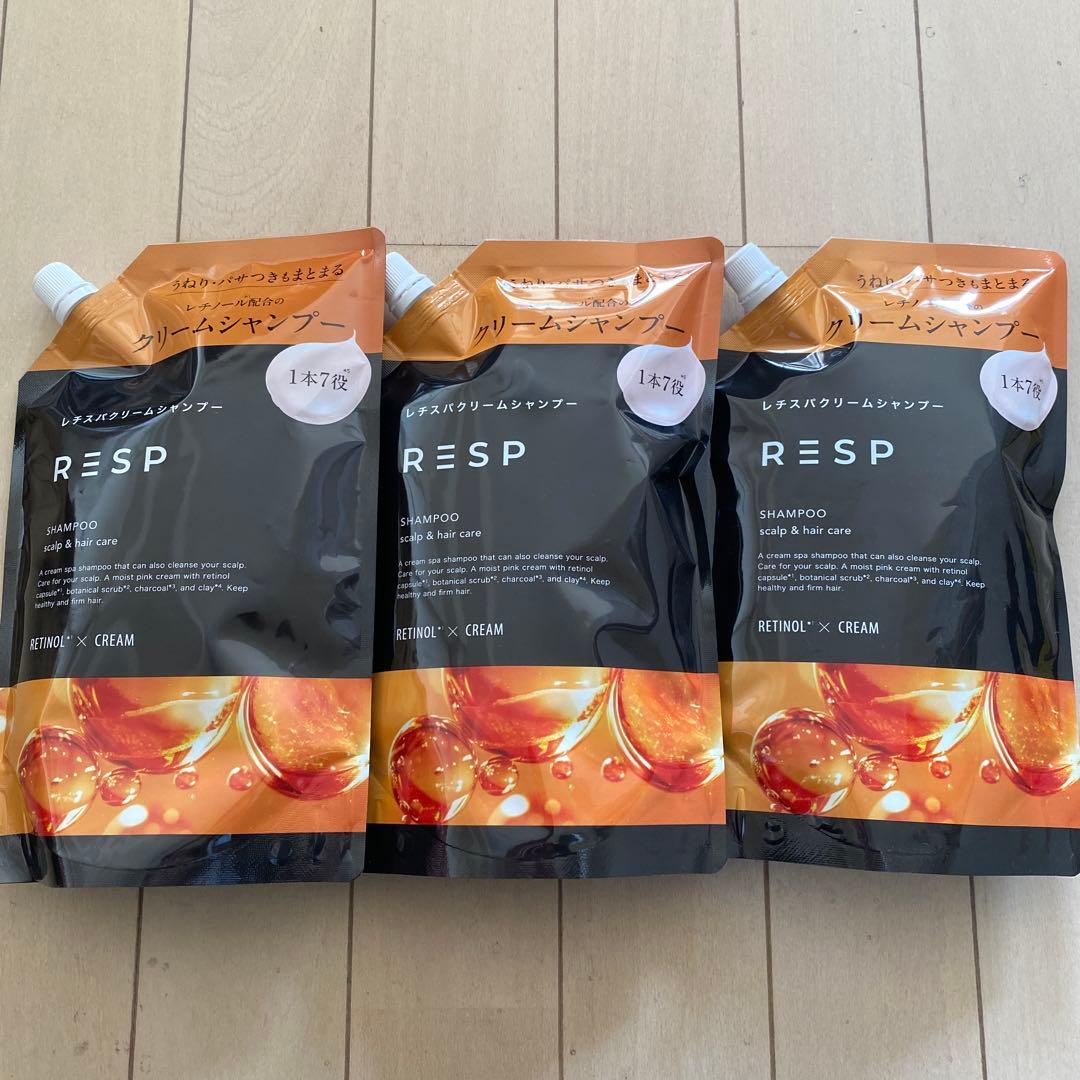 RESP レチスパクリームシャンプー 詰め替え400g 3個セット - メルカリ