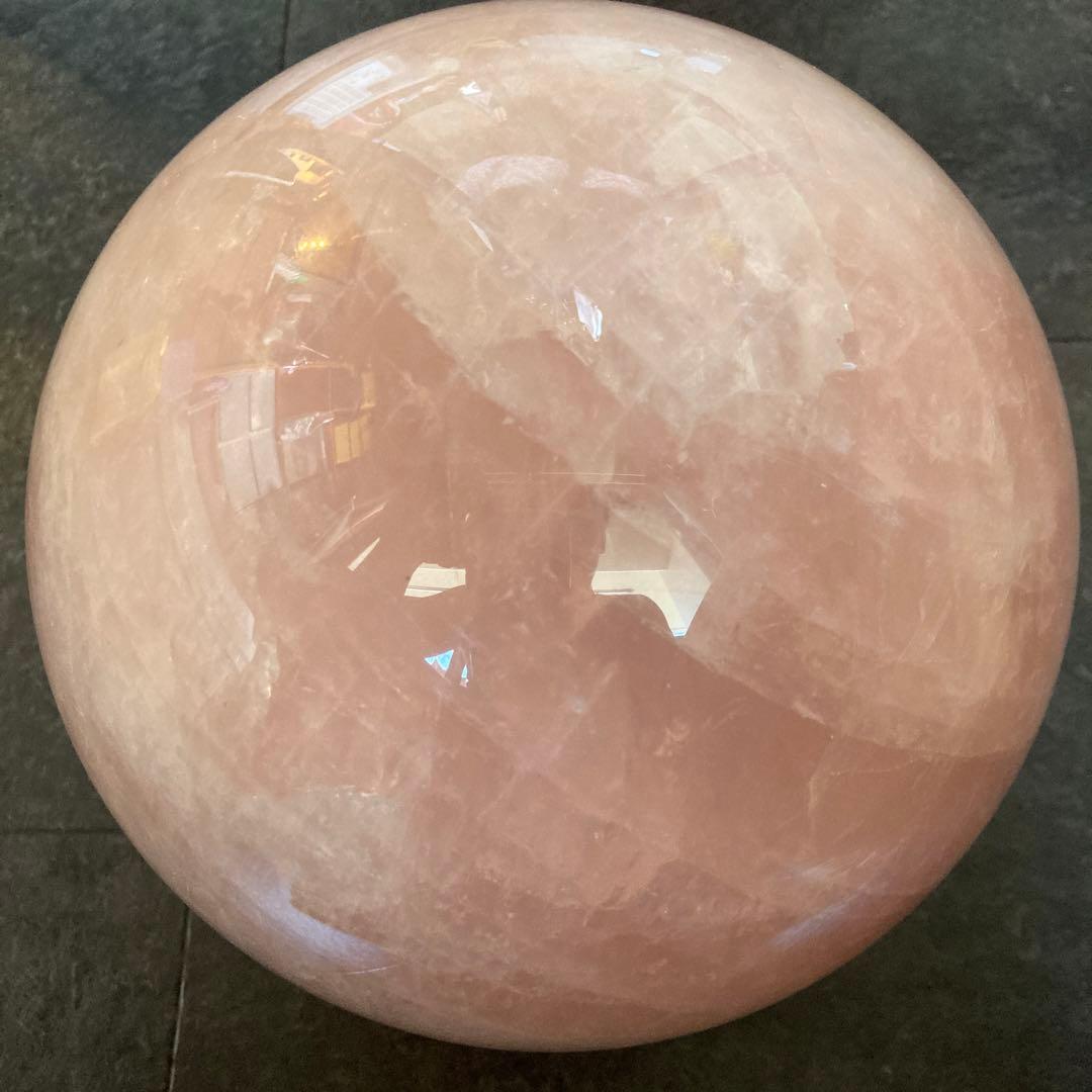 スター10kg越え　超巨大マダガスカル　スター　ローズクオーツ　スフィア　水晶球