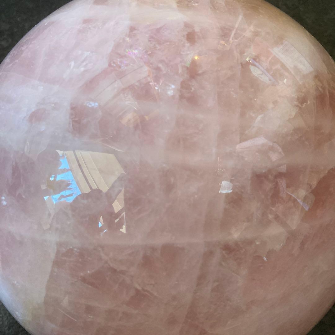 スター10kg越え　超巨大マダガスカル　スター　ローズクオーツ　スフィア　水晶球