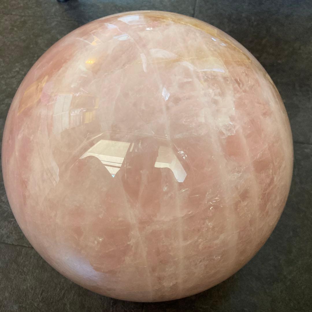 スター10kg越え　超巨大マダガスカル　スター　ローズクオーツ　スフィア　水晶球
