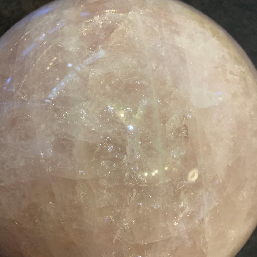 スター10kg越え　超巨大マダガスカル　スター　ローズクオーツ　スフィア　水晶球