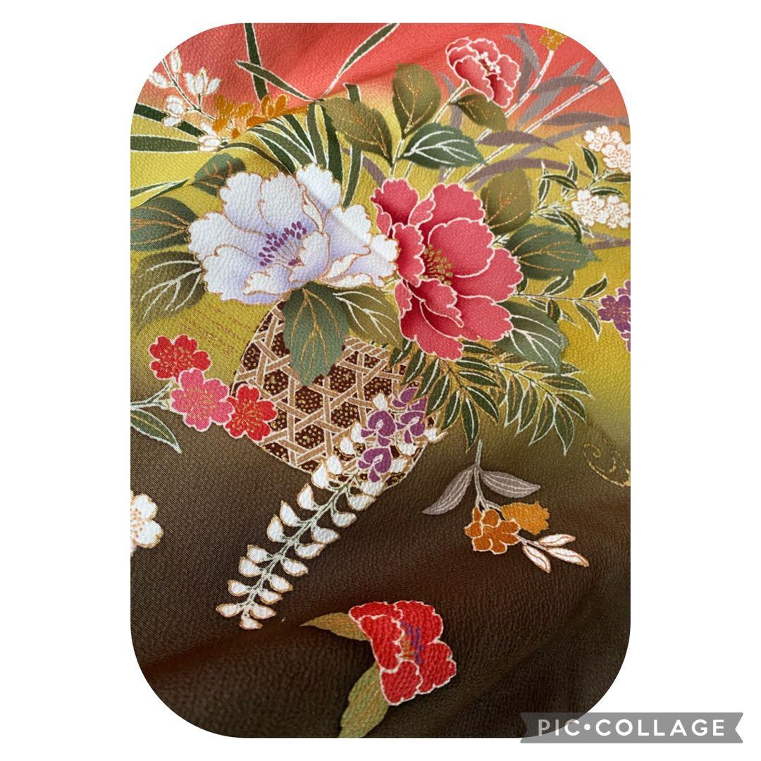 candy トールサイズの可愛いお振袖　金彩　ピンク