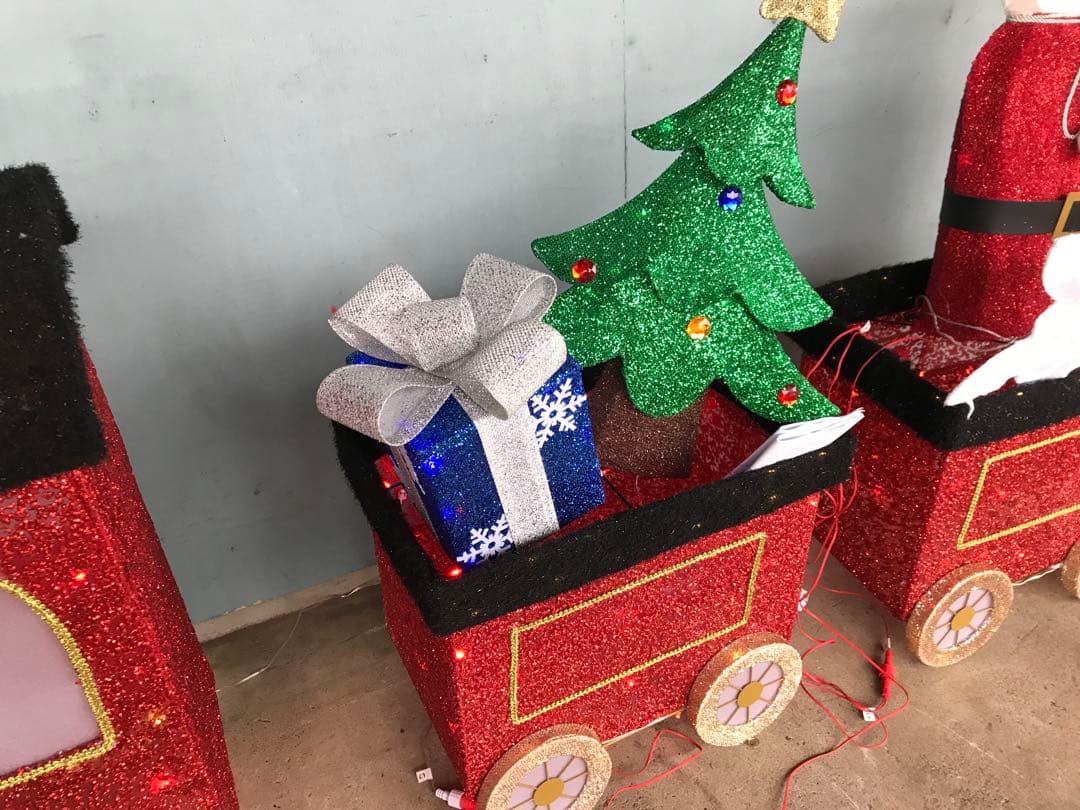 【展示品・箱無し】コストコクリスマス装飾 列車セット