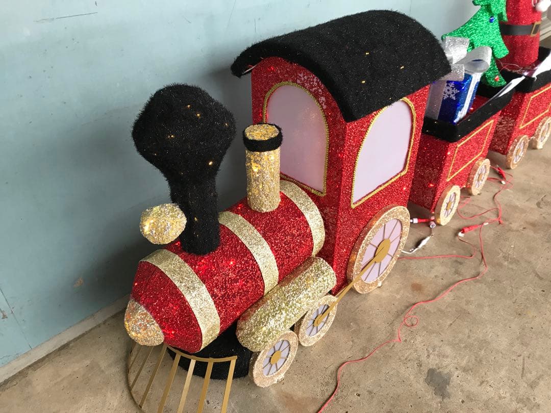 【展示品・箱無し】コストコクリスマス装飾 列車セット