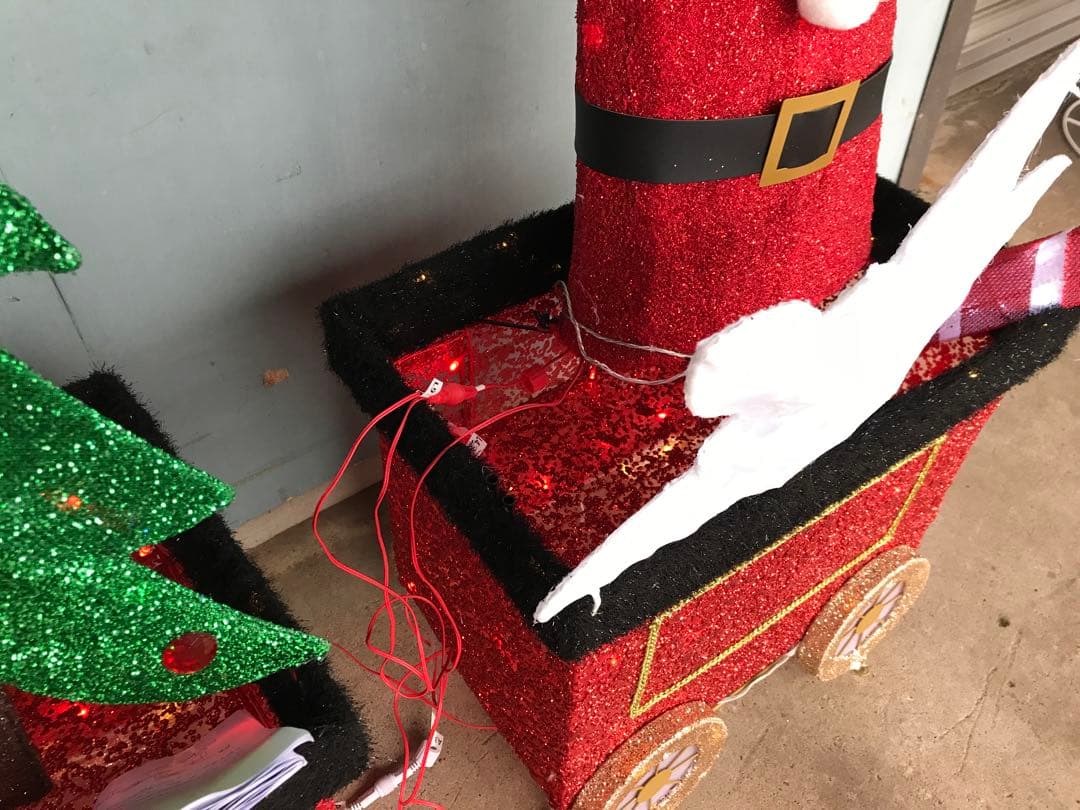 【展示品・箱無し】コストコクリスマス装飾 列車セット