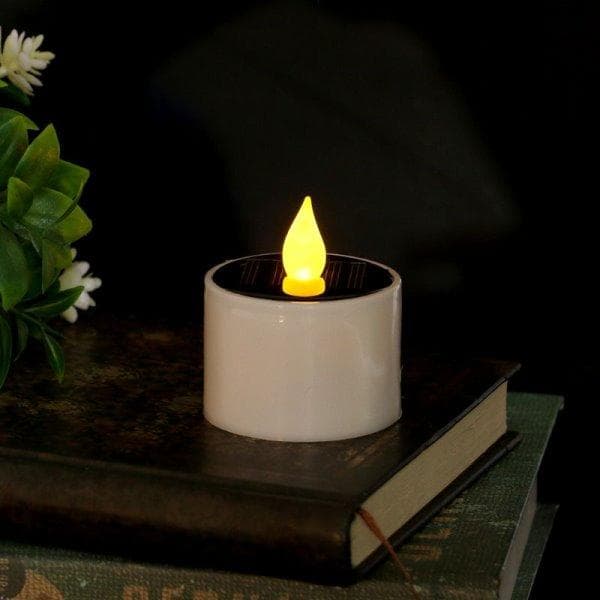 60個【ソーラー太陽光パネル充電式LEDキャンドル】 ①