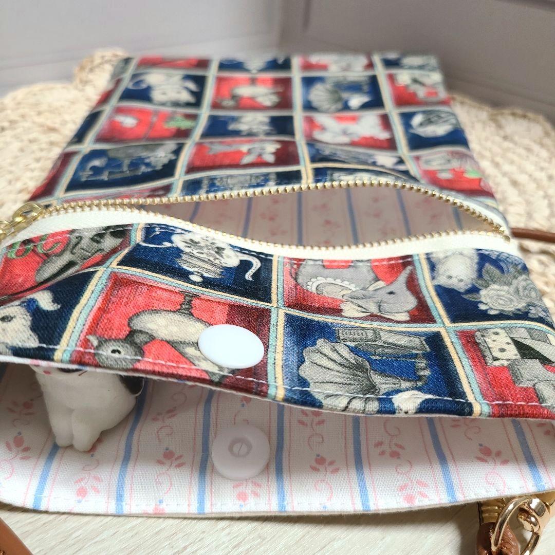 ユキエモン新柄 トイナイトボックス スマホポーチ 縦長タイプ レッド