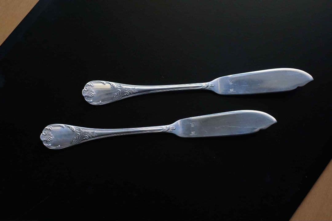 Christofle /クリストフル銀メッキ製フィッシュナイフ2本セット