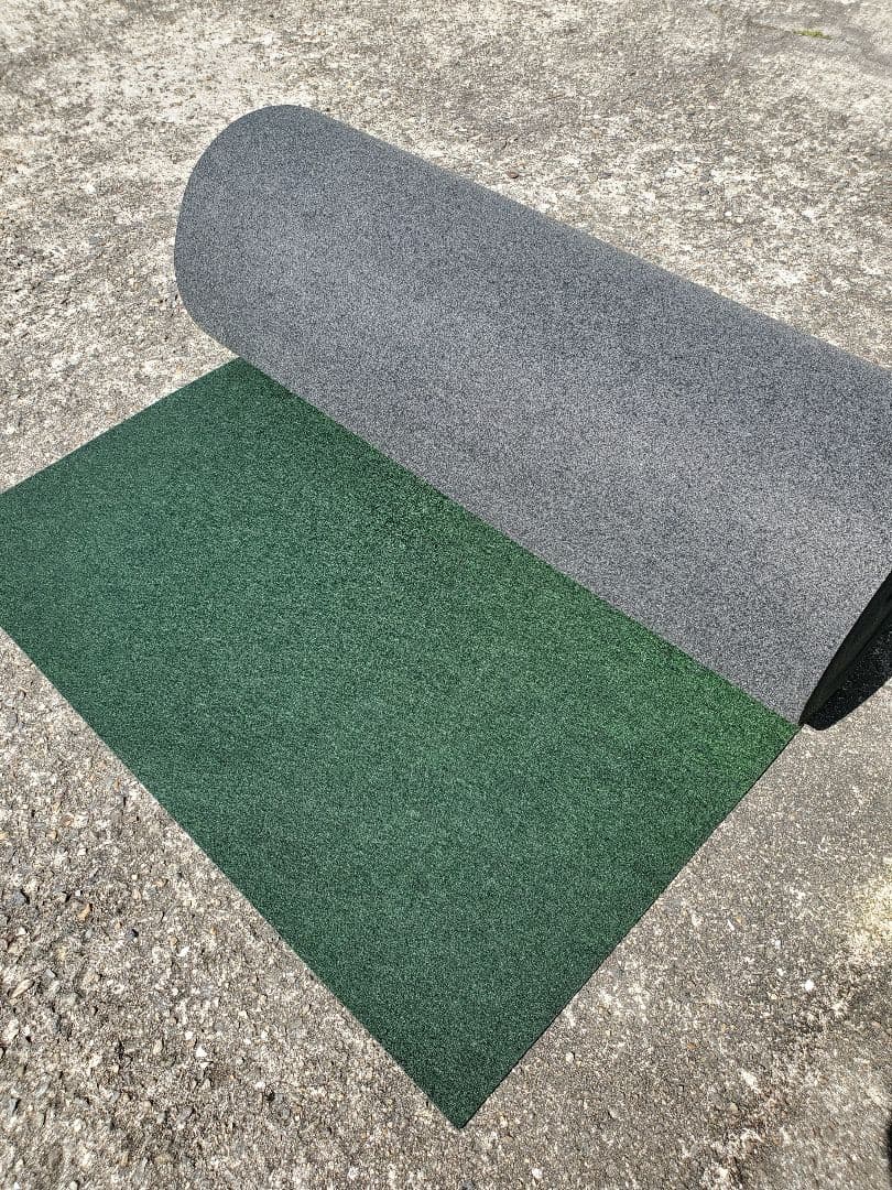 【新品】本格ポリエステル不織布 防草シート(グリーン)厚手　巾1m×25m