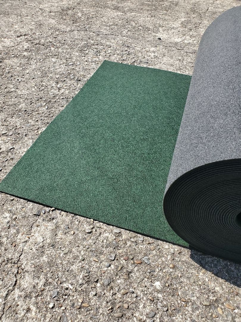 【新品】本格ポリエステル不織布 防草シート(グリーン)厚手　巾1m×25m