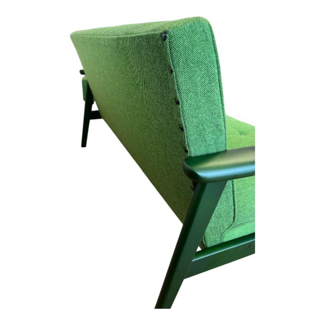 カリモク60 Kチェア 2シーター・グリーングリーン