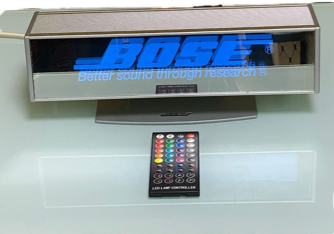 美品　BOSE LED サインランプ　リモコン付き　音センサー付き