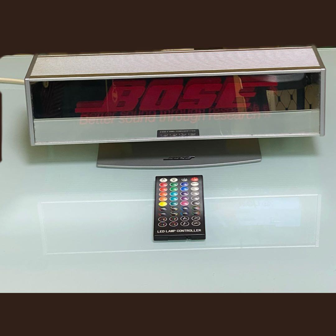美品　BOSE LED サインランプ　リモコン付き　音センサー付き