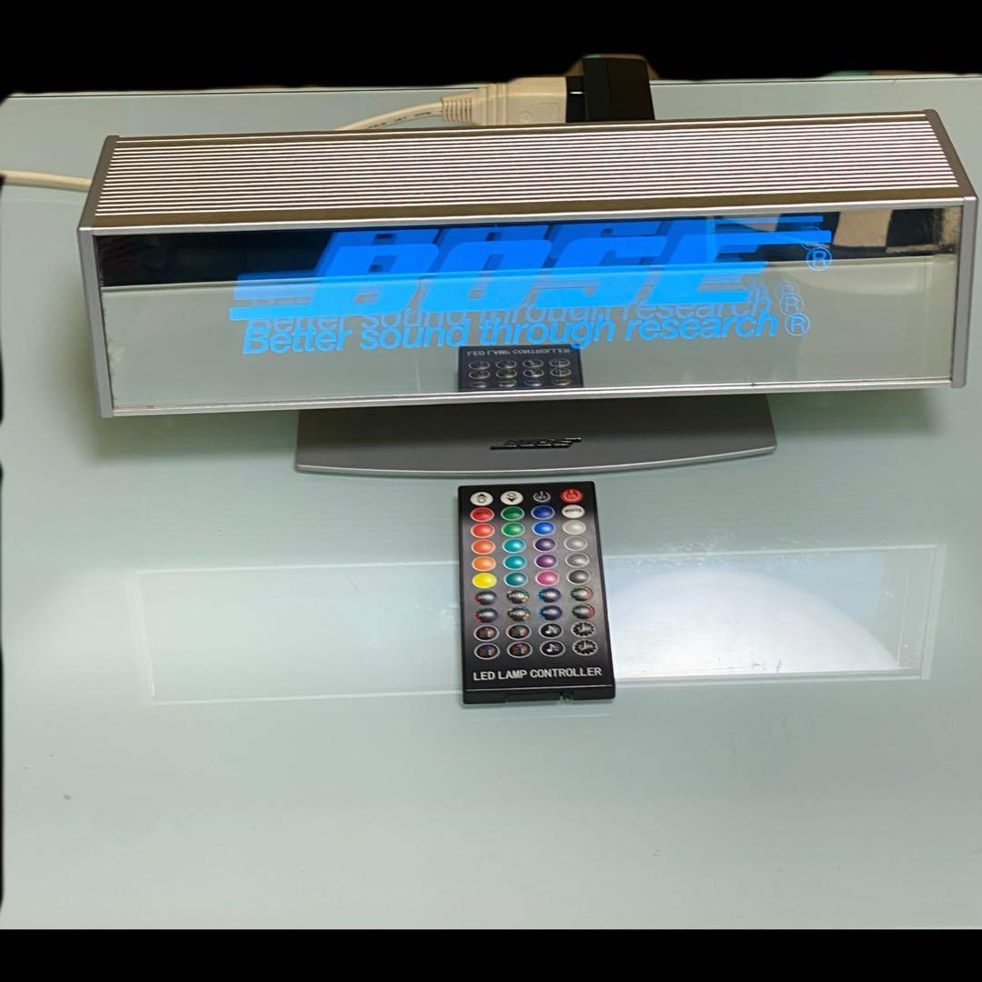 美品　BOSE LED サインランプ　リモコン付き　音センサー付き
