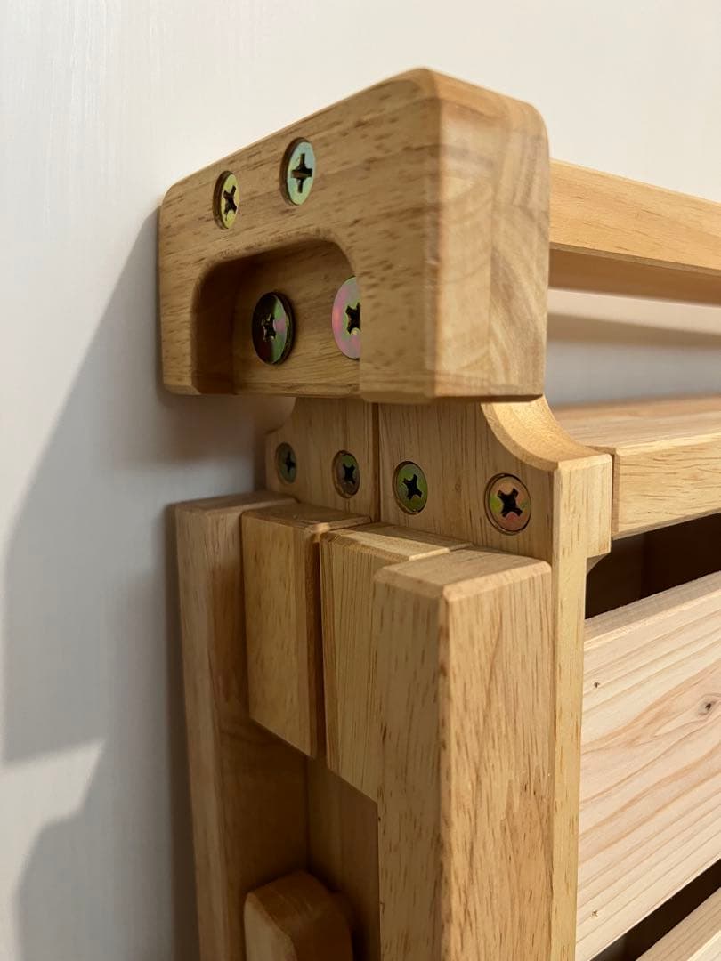 折りたたみ式木製スノコベッド