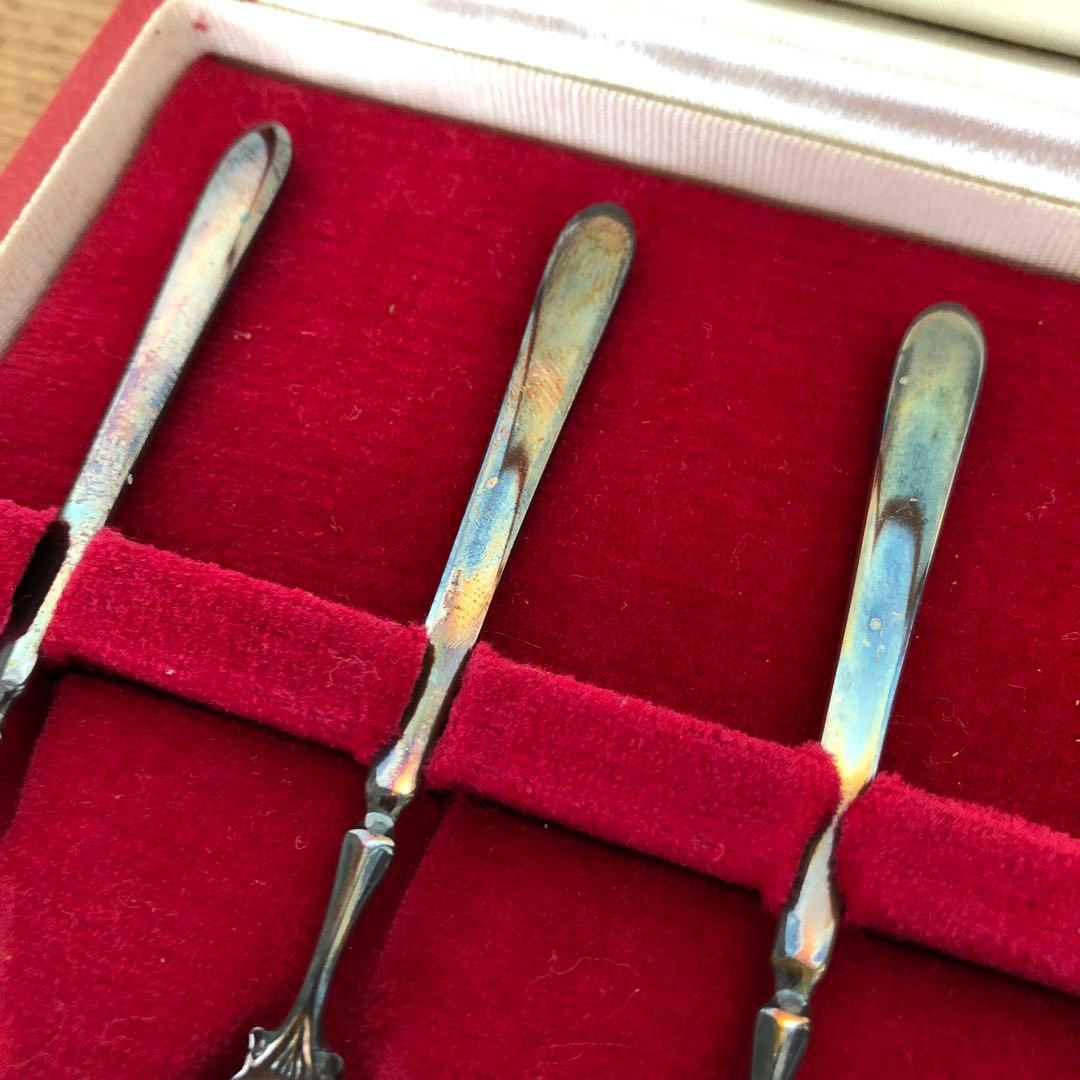 ビンテージ　純銀製　S.J.Rose & Son デミタススプーン　アンティーク