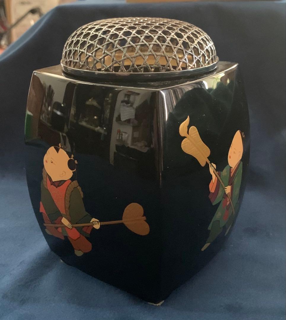 輪島塗り唐子蒔絵　高炉