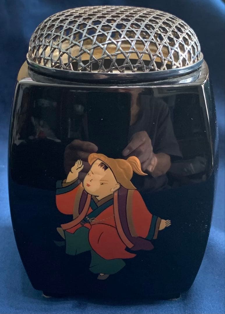 輪島塗り唐子蒔絵　高炉