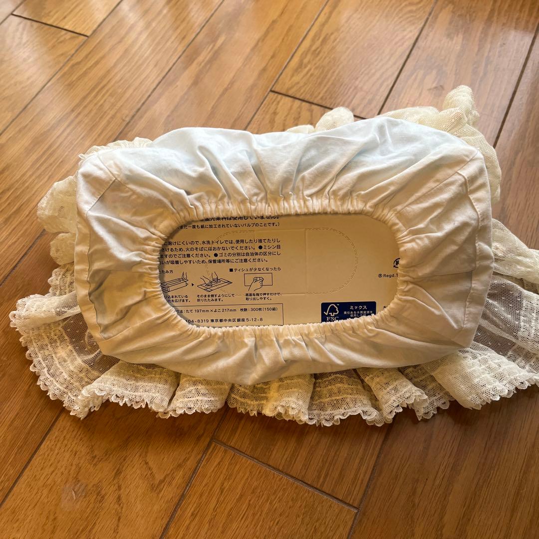 サエラヒスクローネ人形付きティッシュボックス