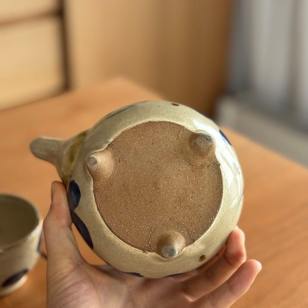 [1/9〆切]北窯 松田共司 沖縄民藝　やちむん　急須　カップセット