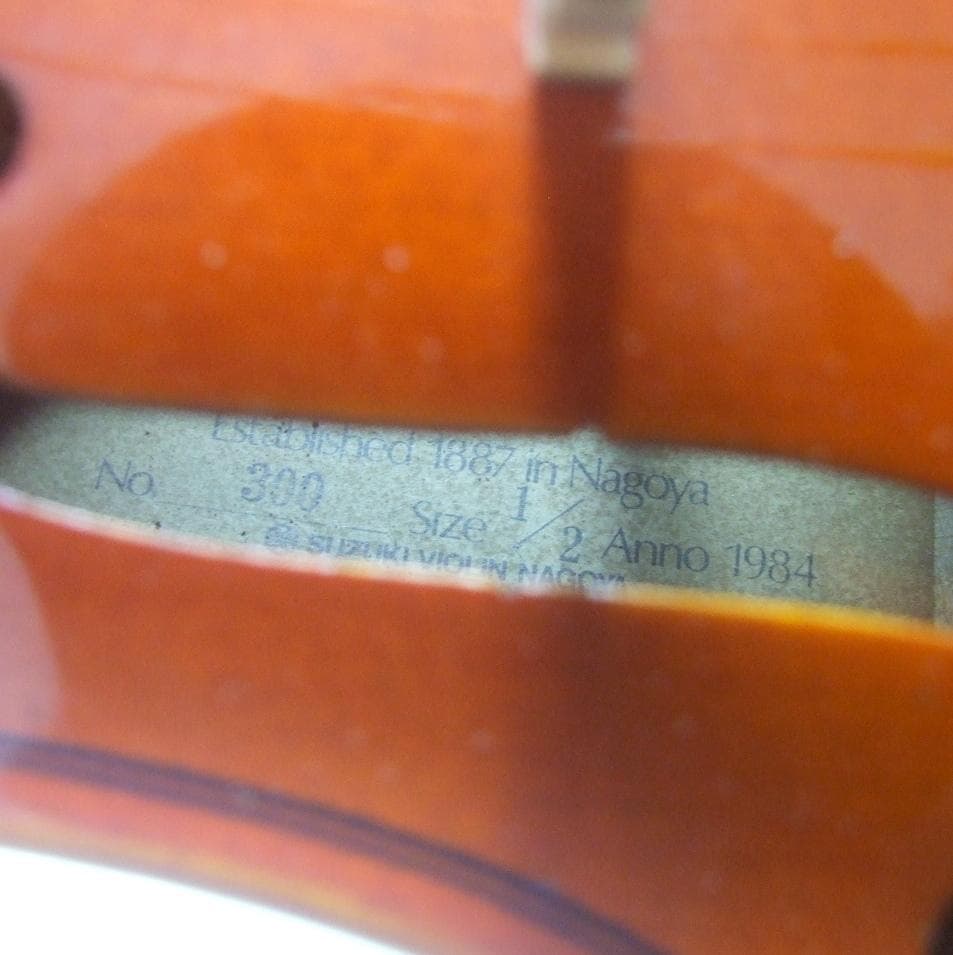 鈴木バイオリン 1/2 No300 1984年製 弓 ケース メンテ済