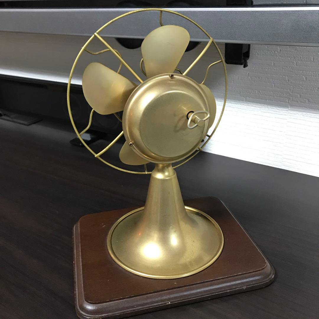 アンティーク　オルゴール　扇風機　レトロ　ゴールド　限定
