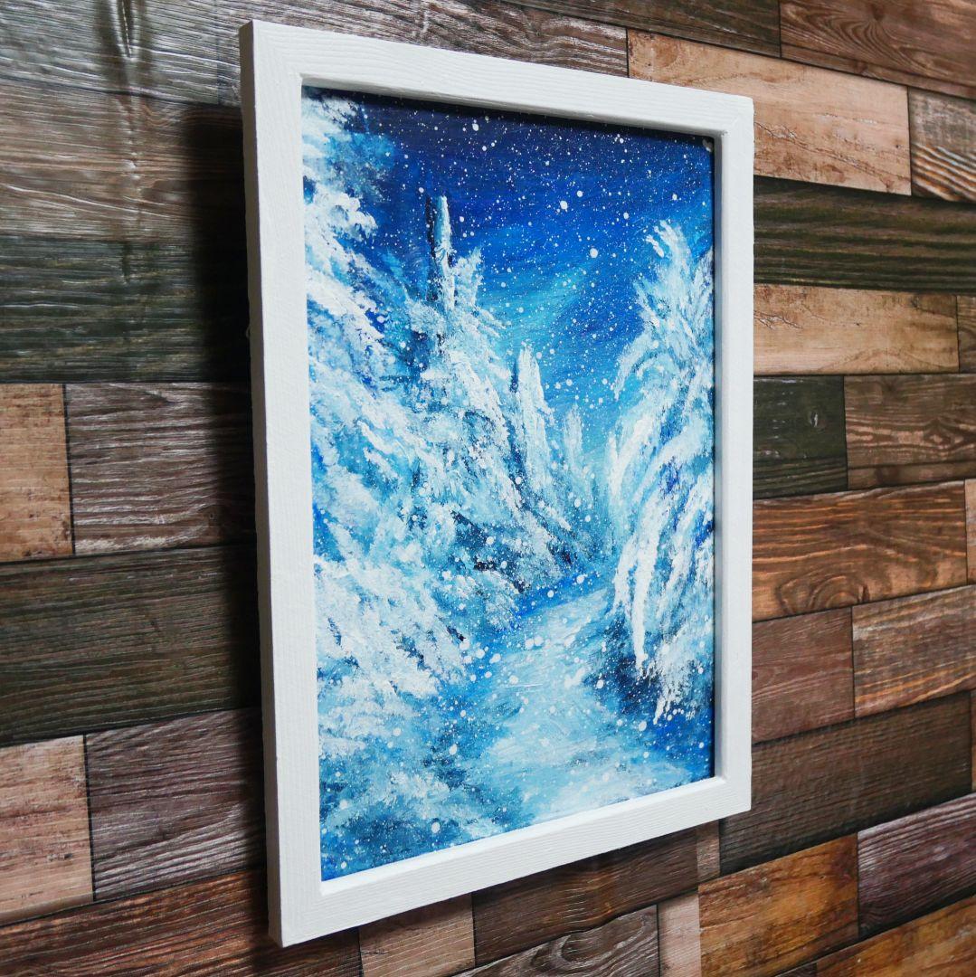 油絵 油彩 油彩画 絵 絵画 【冬景色】 - メルカリ