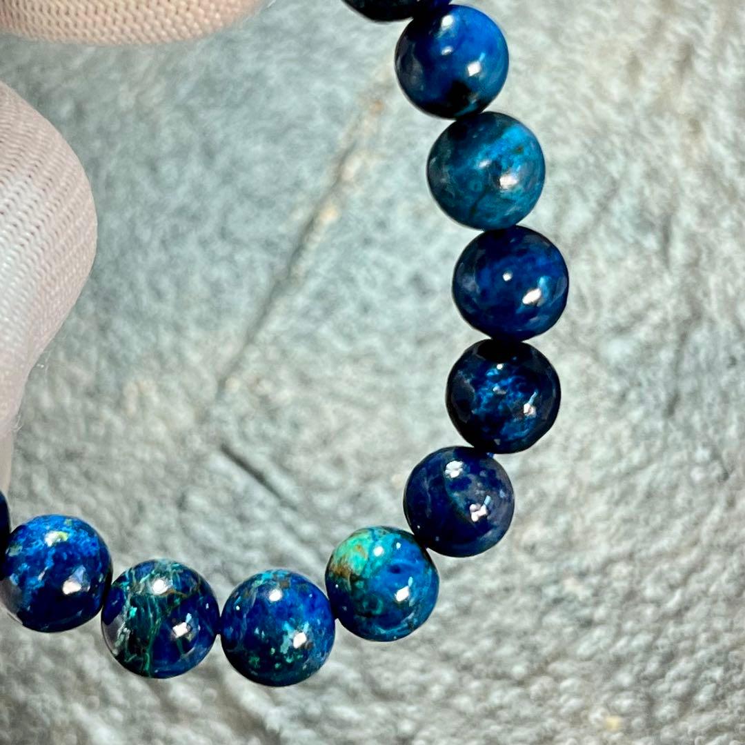 希少】シャッタカイト(クリソコラ) ブレスレット 幸運 繁栄 6 - メルカリ