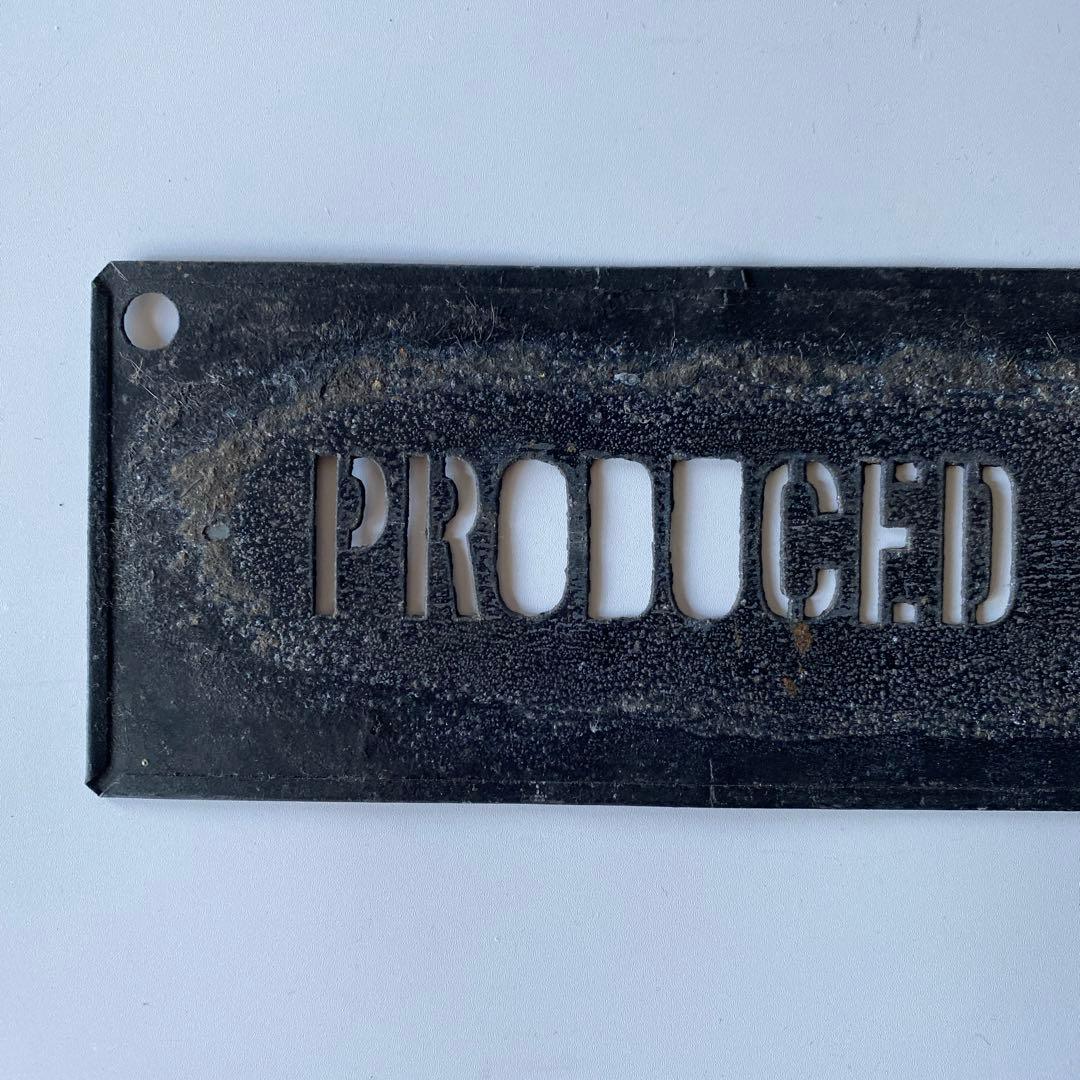 占領下日本輸出刻印プレート PRODUCED IN OCCUPIED JAPAN