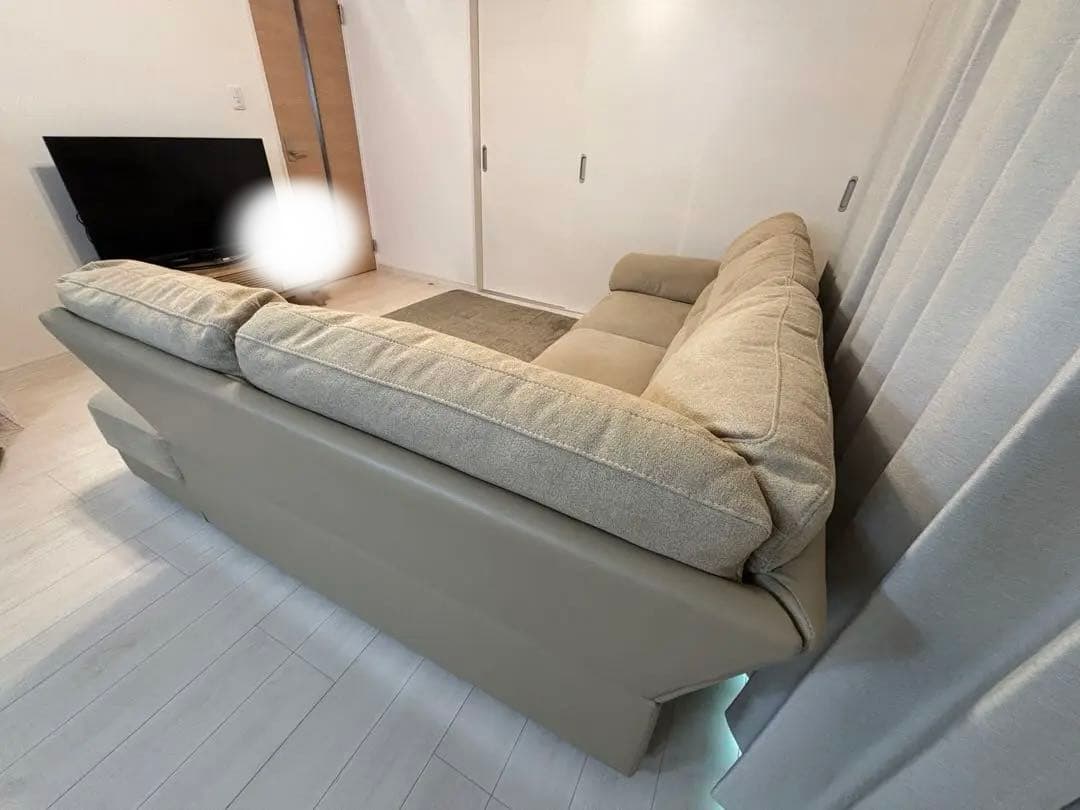 コーナー ソファ 4~5人掛け ベージュ ニトリ