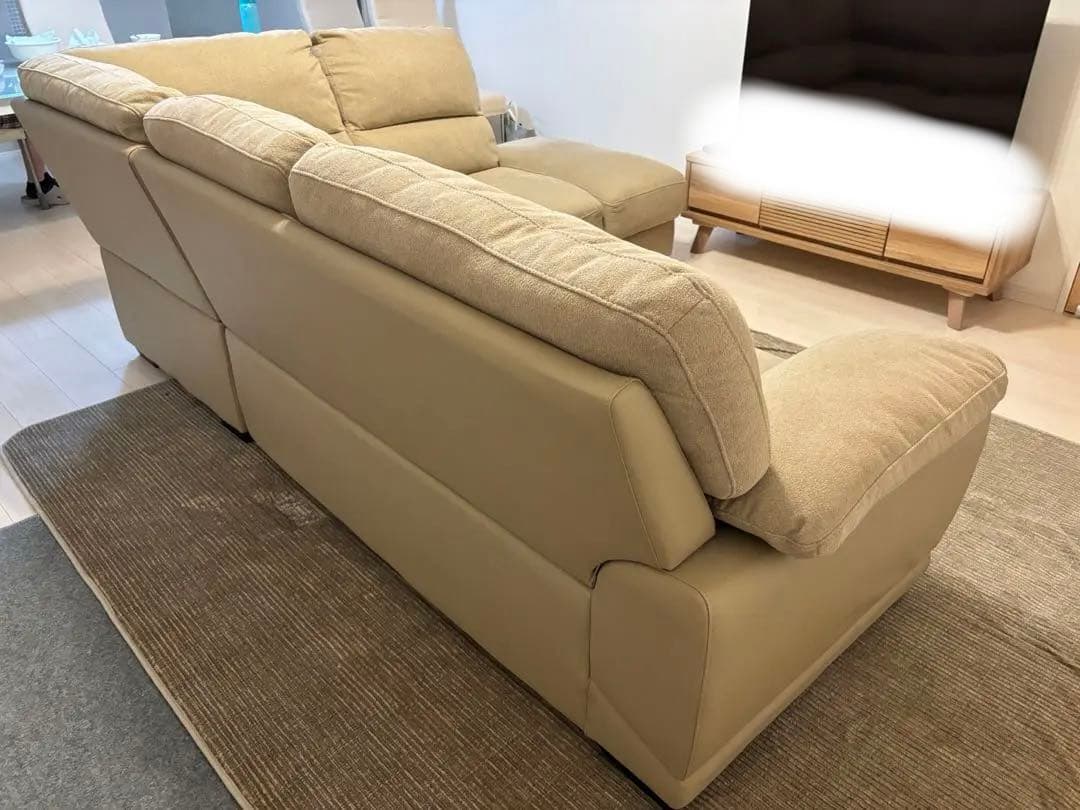 コーナー ソファ 4~5人掛け ベージュ ニトリ